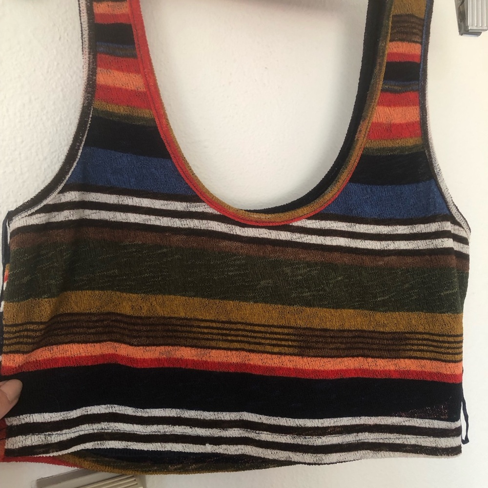 Wild Honey Terry Cloth Tie-Waist Shorts and Crop Top Set XS mod vintage beach - Picture 4 of 7